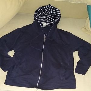 Dressbarn Zip Up Sweater. Size L